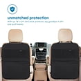 thumbnail image 2 of Enovoe Kick Mats Back Seat Protectors for Vehicles - 2-Pack Car Seat Back Cover with Multi-Pocket Storage Organizer - Durable Back of Car Seat Protector from Dirt and Scratches - 18x24-Inch (Black), 2 of 8