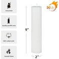 thumbnail image 4 of Jeco 2 x 9 Inch White Pillar Candle, 4 of 6