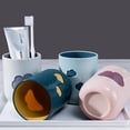 thumbnail image 4 of Tazas para cepillos de dientes, irrompibles, para baño, lindas tazas para cepillos de dientes con patrón de nubes, 4 of 5