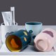 thumbnail image 4 of Tazas para cepillos de dientes, irrompibles, para baño, lindas tazas para cepillos de dientes con patrón de nubes, 4 of 5