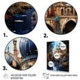 thumbnail image 3 of Designart "Surreal Waterways Beige Canal Dreams II" Cityscapes Floater Framed Wall Art Print, 3 of 7