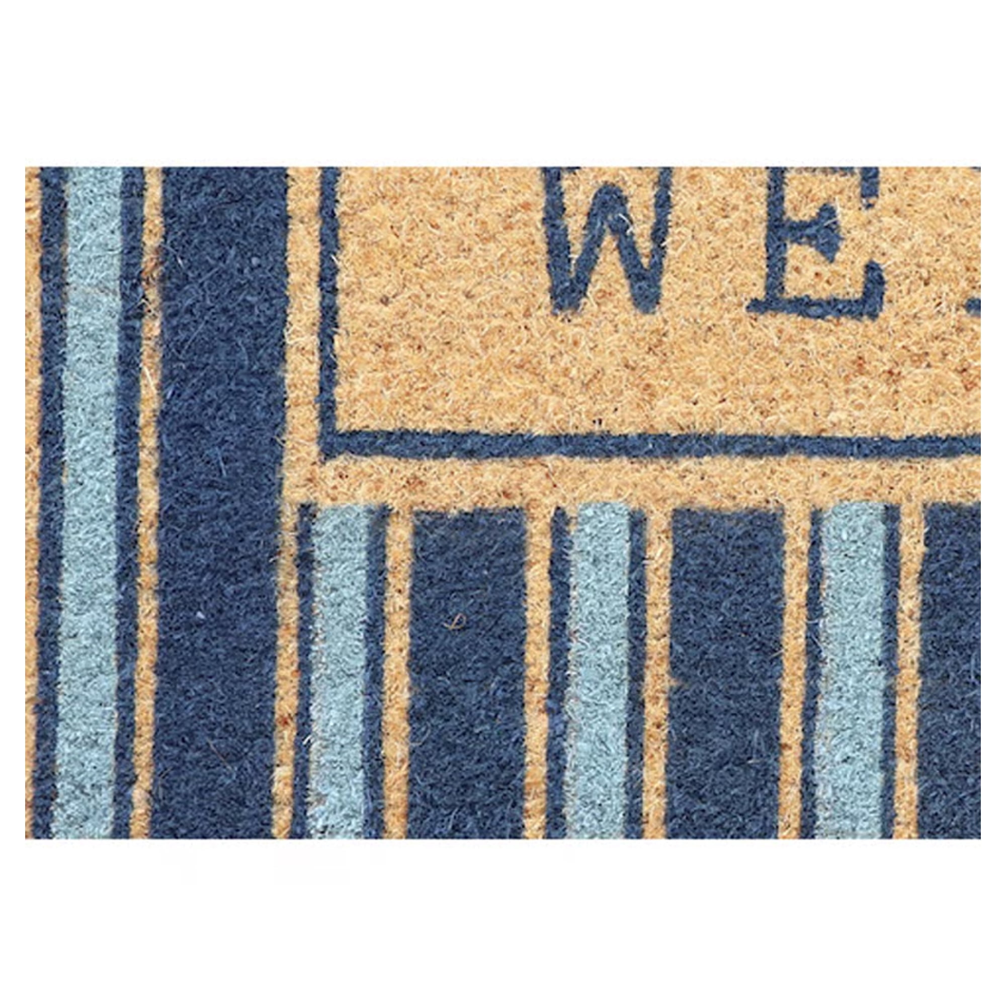 First Concept 18 in. W X 30 in. L Multi-Color Coir Door Mat
