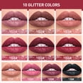 thumbnail image 3 of QIBEST-pintalabios líquido con purpurina mate, 10 colores, brillante brillo de labios, Diamante resistente al agua, brillo de labios de larga duración, maquillaje de labios para mujer, 3 of 7