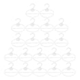 thumbnail image 2 of 20 X Scarf Shawl Tie Holder Accs Portable Rack Reusable Space Saving Organizer Clear 17cm, 2 of 8