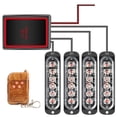 thumbnail image 1 of Luz Estroboscópica De Rejilla Lámpara de flash de alto brillo Indicador de flash de 18 modos para camión de automóvil (rojo + azul) Tmvgtek Accesorios para autos y motos, 1 of 9