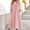 Pink, variant on Midi Dresses For Women Sevevn Women's Summer Fashion Printed Short Sleeve Round Neck Suspenders Pullover Dress
