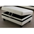 thumbnail image 3 of PonLiving Furniture Sectional Sofa Set Cream White Black Stripe Right Hand Facing Chaise PonLiving Golden Coast Furniture Sectional Sofa Set Cream White Black Stripe Right Hand Facing Chaise, 3 of 5