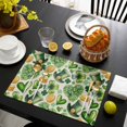 thumbnail image 3 of St. Patrick's Day Placemats Set of 4, Spring Shamrocks Green Love Hats Retro Placemats for Dining Table, Place Mats for Kitchen Tabletop, Waterproof Wipeable Dining Table Mats Set, 3 of 9
