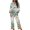 Boho Mandala Dragonfly, variant on Galaxy Wolf Button Up Pajamas for Women Size L Long Sleeve Pjs for Women Set of 2 Soft Sleepwear Pj Loungewear Tops and Pants Set Jogger Outfits with Pockets
