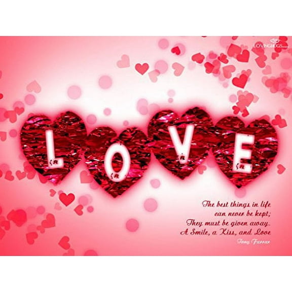 Love Quote Cake Topper, by A Birthday Place