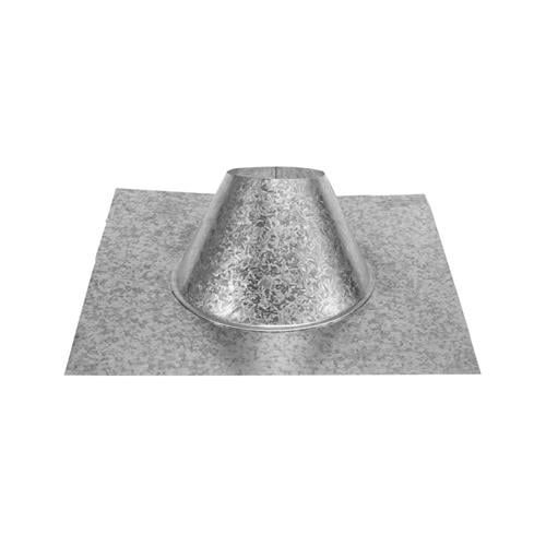 DuraVent 4 in. W X 4 in. L Steel Pelvent Roof Flashing Silver