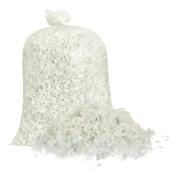 Unique Bargains Shredded Memory Foam Filling, 5 Pounds Bean Bag Filler Foam for Cushions, Sofas, Pillows and More White