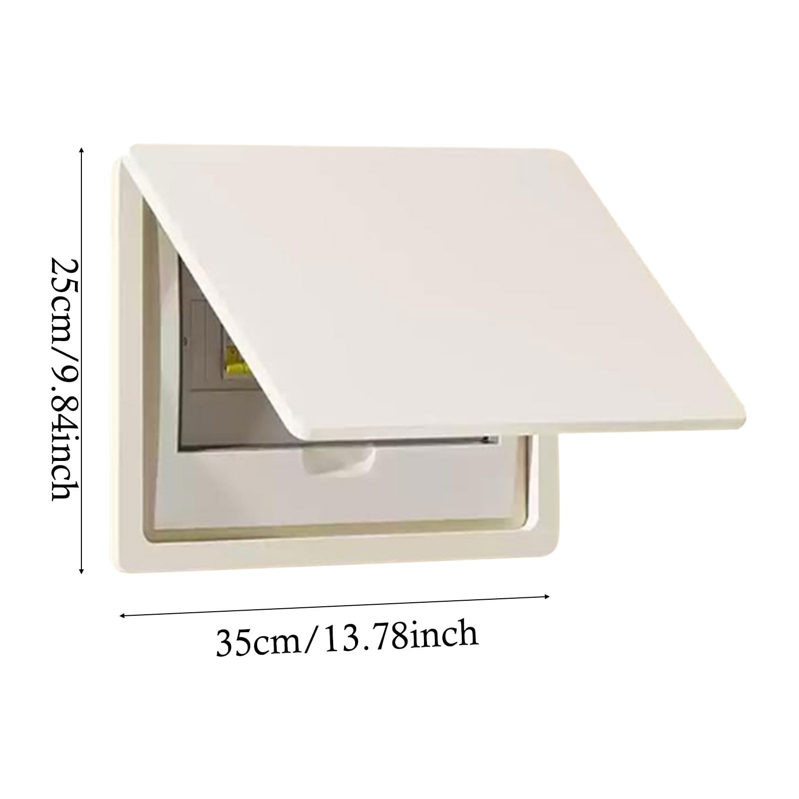 Fuse Box Cover Breaker Box Cover Decorative, Plastic Cover Power Distribution Protection Box for Circuit Breaker Indoor on The Wall,Easy Open Close Wall Outlet Cover (10x8in)