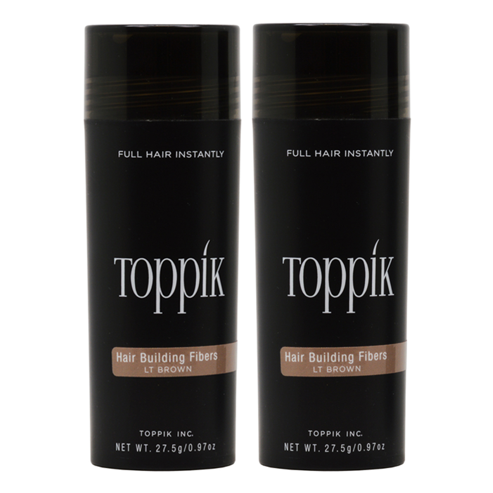 2 Pack Toppik Hair Building Fibers Light Brown 0.97oz Walmart Canada