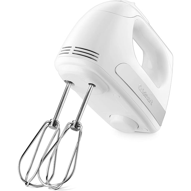 Batidora de mano Cuisinart HM-3 Power Advantage de 3 velocidades, color blanco