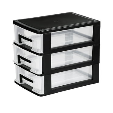 Small Drawer Filing Cabinet Plastic Multi Layer Storage Organizer Office