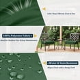 thumbnail image 3 of Kimunuk 6Pcs Outdoor Chair Cushions Slipcovers, 17" x 16" Green Replacement Waterproof Non-Slip Patio Seat Cushion Covers with Handle, Covers Only, 3 of 7