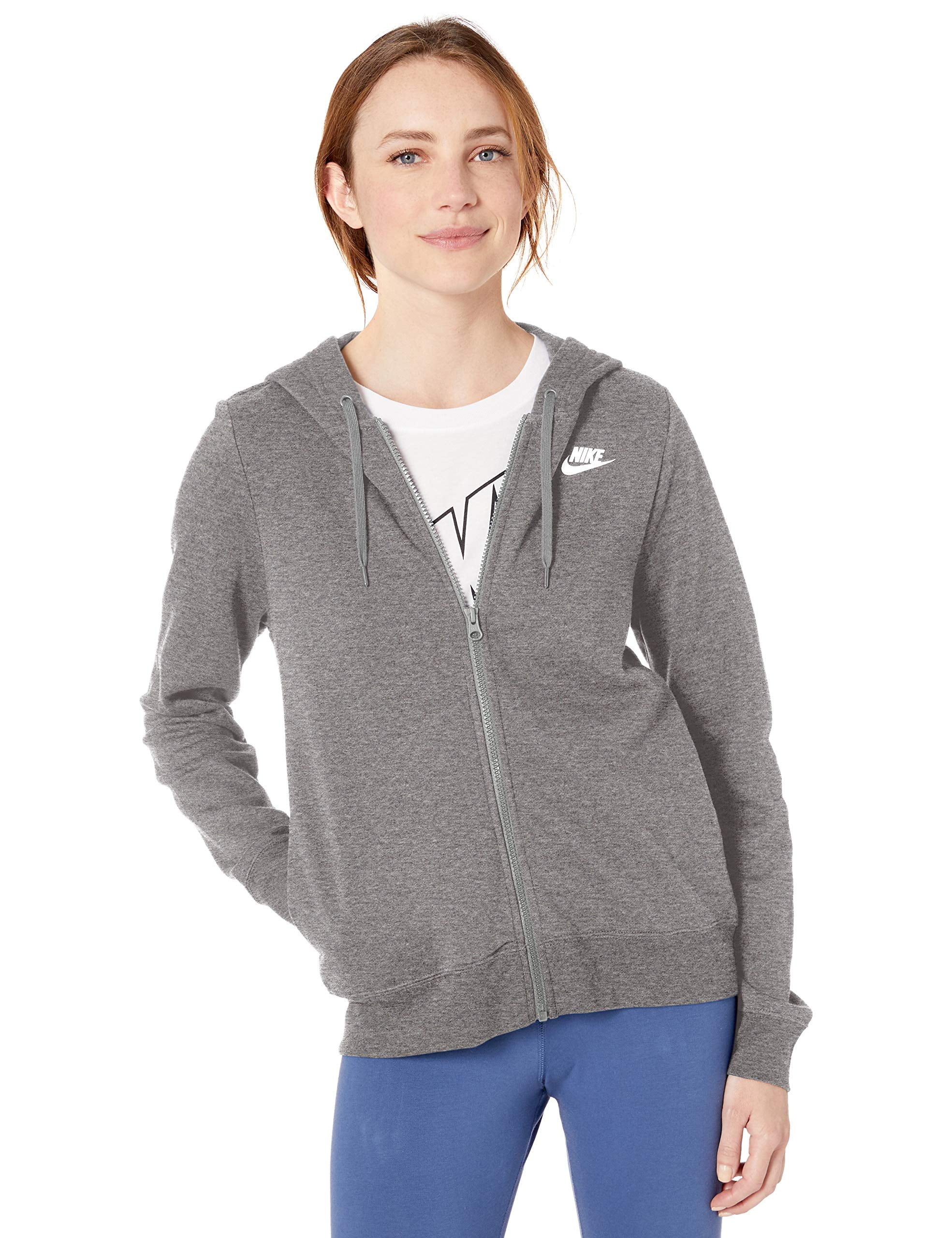 Nike Women's NSW Fleece Hoodie Full Zip Varsity - Walmart.com