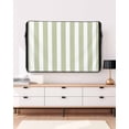thumbnail image 3 of Outdoor TV Cover 30 to 32 Inch Weatherproof, Sage Green White Geometric Stripes Waterproof TV Screen Protector for Outside Decor with Zipper and Pocket 30"L x 19"H&nbsp; , Minimalist Modern Art, 3 of 7