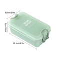 thumbnail image 2 of sruoe Bento Boxes, Bento Box for Lunch Clearance, Lunch Box Containers with Dividers, Leakproof Sealproof Bento Boxes Food Storage Containers, Fresh-Keeping Box for Home, Plastic, 2 of 4