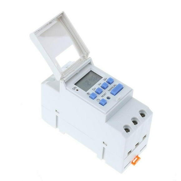 unbranded Back to School 1Set White Programmable Timer Switch for Light Timer Indoor Plastic Machine General Users