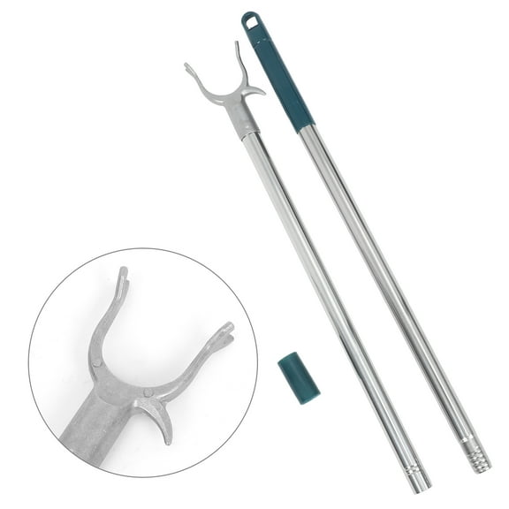 Pawsdot Long Reach Pole Hook Clothes Rod Stainless Steel for Hanging Clothes 1Pcs