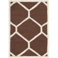 thumbnail image 2 of SAFAVIEH Cambridge Juan Geometric Wool Area Rug, Dark Brown/Ivory, 2'6" x 4', 2 of 7