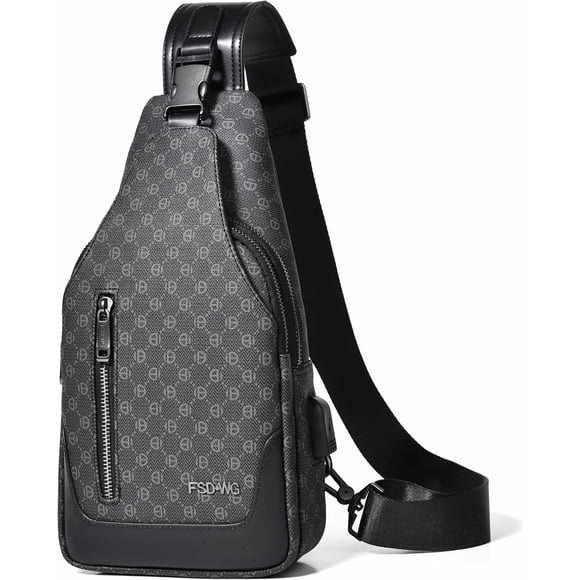 FSD.WG Mochila de Hombre Bolso Cruzado Multifuncional Bolsa de Viaje para Senderismo Diseño Impermeable Estilo Clásico Simple para el Uso Diario
