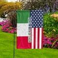 thumbnail image 2 of American Half Italy Flag Italian Friendship U.S.A My Home My Blood House Flag, Double-Sided Decorative Outdoor Flag, Polyester Yard Flag 29.5 x 39.5 in, 2 of 5