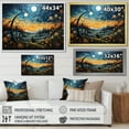 thumbnail image 4 of Designart "Meadow Bold Horizon painting" Landscapes Floater Framed Wall Art Living Room, 4 of 7