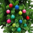 thumbnail image 2 of Holiday Time 24-Count Shatterproof Ornaments-Red/Soft Lime/Bright Pink/Emerald/Blue, 2 of 5
