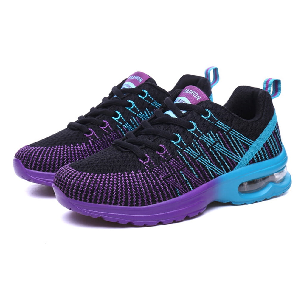 Women Running Shoes Girl Mesh Air Joggers Walking Cushion Athletic Hiking Tennis Comfortable Lightweight Sneakers Lace up Soles Footwear 41