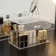 thumbnail image 2 of Caja de acabado de escritorio transparente a prueba de polvo Caja de almacenamiento de cosméticos Caja de almacenamiento de lápiz labial de plástico con tapa multifuncional, 2 of 5