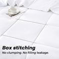 thumbnail image 6 of YEPCLUB Comforters Queen size, Duvet Insert, All Season Duvet, White Down Alternative Hotel Comforter, Lightweight Quilt with Corner Tabs, Machine Washable (White, Queen 88x92 Inches), 6 of 10