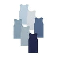 thumbnail image 2 of Buyless Fashion Boys Scoop Neck Tagless Undershirts Soft Cotton Tank Top  (6 Pack)  6-7, 2 of 7