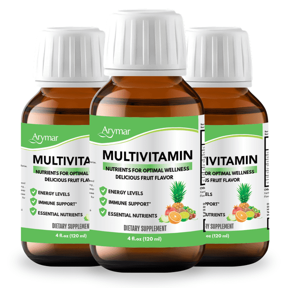 Arymar Multi Vitamin (Vitamin B & C) , Dietary Supplement - 4 fl oz (3-Pack)