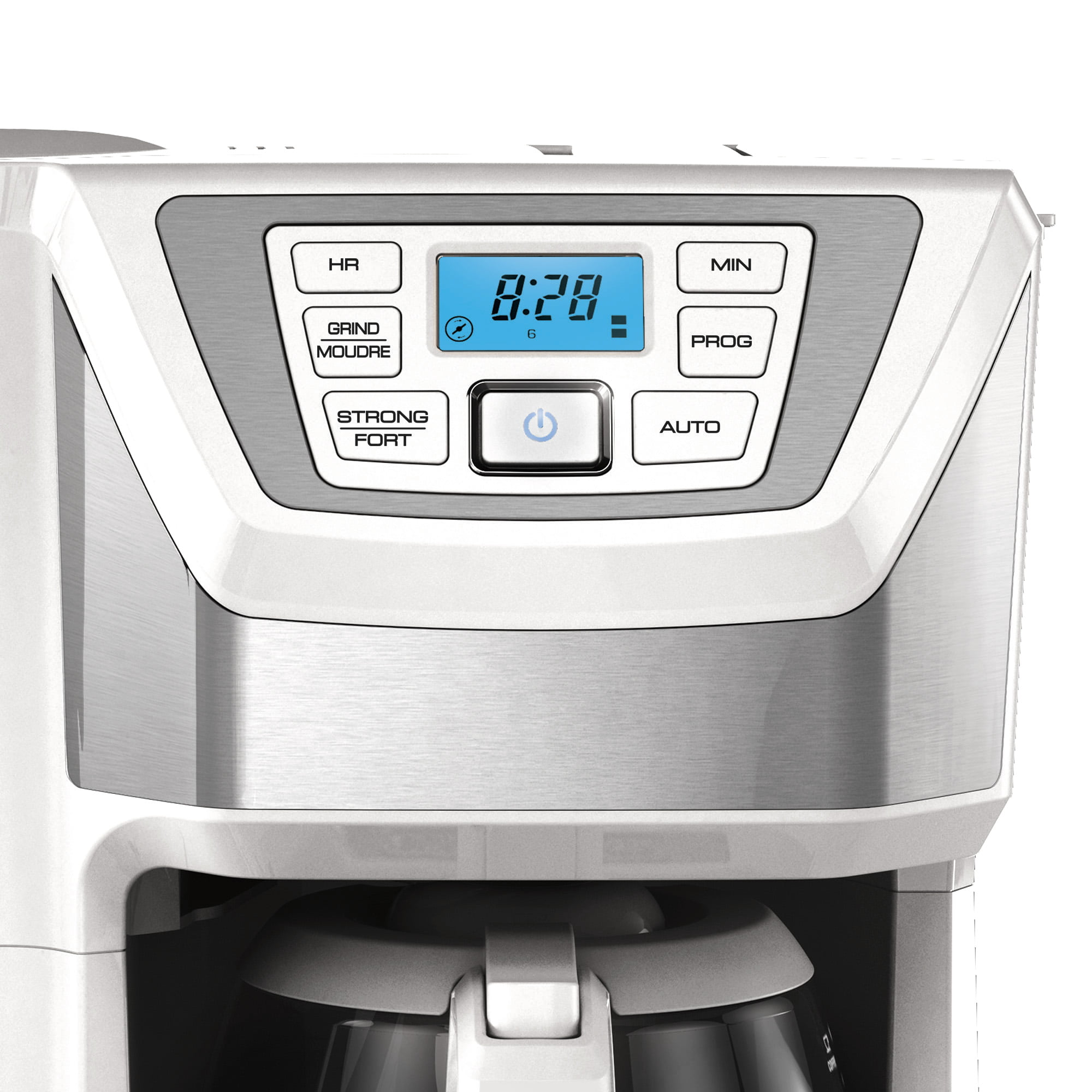 Best Buy: Mill & Brew 12-Cup* Coffee Maker White/Silver CM5000WD