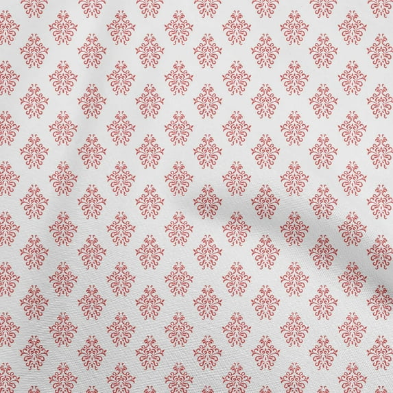 oneOone Rayon Red Fabric Block Fabric For Sewing Printed Craft Fabric By The Yard 56 Inch Wide-5T