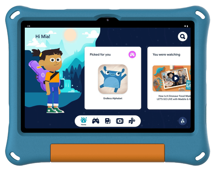 onn 10.1" Kids’ Tablet, 32GB, (2024 Model) - Aqua
