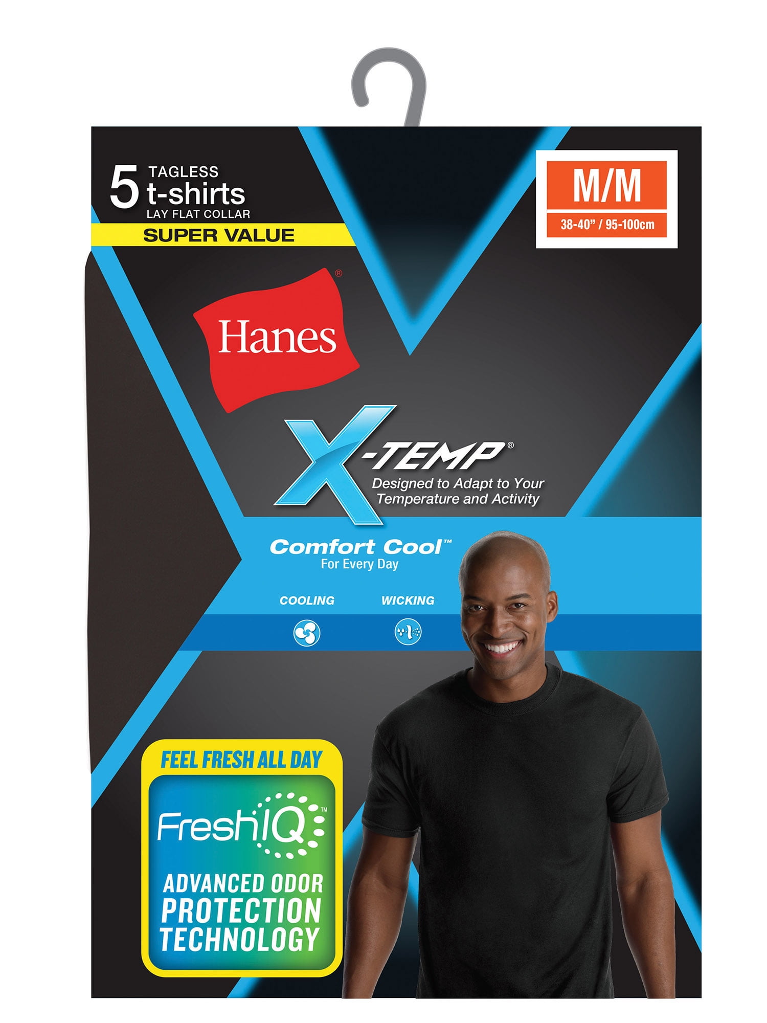 Hanes T Shirt Pack Hanes Men's 5-Pack X-Temp Comfort Cool Dyed