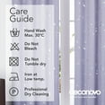 thumbnail image 5 of Deconovo Blackout Curtains for Living Room-Grommet Thermal Insulated Curtains with Silver Dots Printed Pattern(52W x 84L inch, Light Purple, 2 Panels), 5 of 7