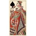 thumbnail image 2 of Gobl, Andreas Benedictus 11x18 Gold Ornate Wood Framed with Double Matting Museum Art Print Titled - Queen of Spades (Bauern Hochzeit Deck), 2 of 4