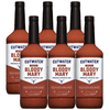 Cutwater Spicy Bloody Mary Mix 6 Pack - 1L Bottles- 25 Calories Fat-Free - Full-Bodied Flavorful Mixer