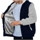 thumbnail image 5 of Ceisia Men's Color-Block Fleece-Lined Zip-Up Hooded Jacket for Casual & Winter Wear Navy L Gifts, 5 of 7