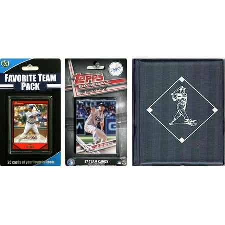 Sports Prayer Card - C & I Collectables MLB Los Angeles Dodgers Licensed 2017 Topps Team Set and Favorite Player Trading Cards Plus Storage Album