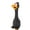 Black, variant on Walbest Screaming Rubber Chicken Dog Squeaky Toy, 7.8-Inch Tall, Latex Chew Molar Dog Funny Toy for Small Medium Dog (Black)