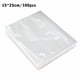 thumbnail image 4 of Moyic 100 Uds. Bolsas de vacío para alimentos, verduras, frutas, sellado al vacío, bolsa transparente, accesorio para máquina selladora Organizadores de utensilios de cocina transparente 15x25cm Moyic HA5237-04B, 4 of 6