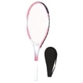 thumbnail image 2 of DYNWAVECA Tennis Racket Comfortable Grip Equipment Premium Professional, Practice Portable, Lightweight Tennis Racquet, with Pre Strung Pink, 2 of 10