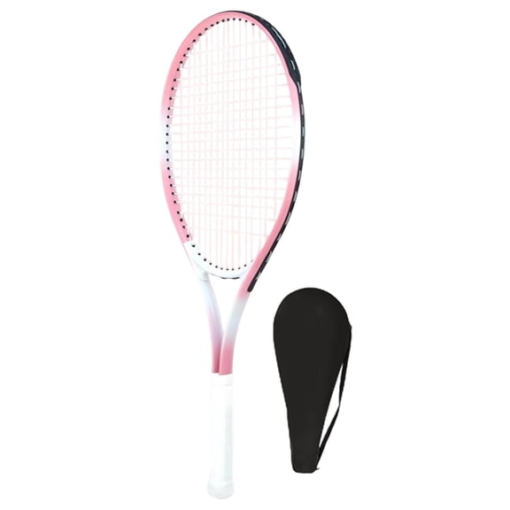 harayaa Adult Alloy Tennis Racket Portable Pre Strung Racket for Training Tennis Racquet Pink