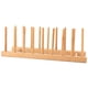 thumbnail image 5 of Estante para platos de bambú, soporte para platos, organizador de armario de almacenamiento de cocina para tazas, tapas de ollas, tabla de cortar, 5 of 15